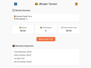 Hra Burgers Tycoon