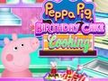 Hra Peppa Pig narozeninový dort vaření 