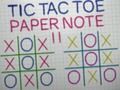 Hra Tic tac toe papírová poznámka ii