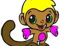 Hra Zpátky do školy: Monkey Coloring 