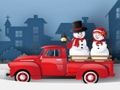 Hra Skládačka Xmas Trucks 