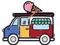 Hra Ice Cream Trucks zbarvení 
