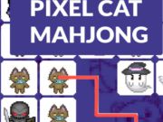 Hra Pixel kočka mahjong 