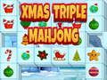 Hra Vánoční trojitý mahjong 