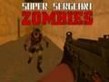 Hra Super seržant zombie 