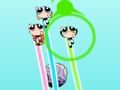 Hra Powerpuff Girls rozbíjející roboty