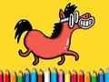 Hra Zpátky Do školy: Pony Omalovánky 