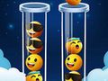 Hra Puzzle s řazením barev Emoji 
