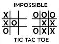 Hra Nemožné tic tac toe 