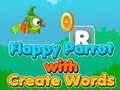 Hra Flappy papoušek s vytvořit slova 