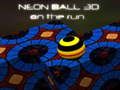 Hra Neon Ball 3d na útěku 
