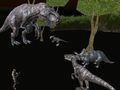 Hra Půlnoční multiplayerový lov dinosaurů 