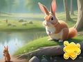 Hra Skládačka: Králík a veverky 