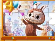 Hra Puzzle: Labubu je zima