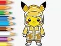 Hra Omalovánka: Pláštěnka Pikachu 