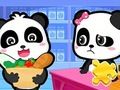 Hra Skládačka: Supermarket Baby Panda 