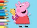 Hra Omalovánky: Peppa s hračkou medvěda 