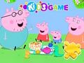 Hra Skládačka: Rodinný piknik prasátka Peppa 