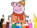 Hra Omalovánky: Maminka Pig Winter 