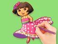 Hra Omalovánky: Dora Prepare Party 