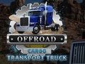 Hra Offroad nákladní přepravní vůz 