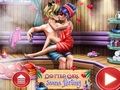 Hra Tečkovaná dívka sauna flirtování 