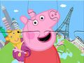 Hra Skládačka: Peppa cestuje kolem 