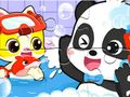 Hra Puzzle: Baby Panda Shower Time 