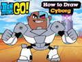 Hra Teen Titans Go! Jak nakreslit Cyborga 