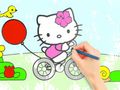 Hra Omalovánky: Hello Kitty Cycling 