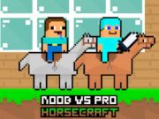 Hra Noob vs Pro Horsecraft