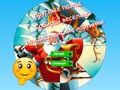 Hra Kulaté puzzle Sbírejte vtipné vánoční obrázky 