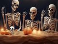 Hra Halloweenský útěk z kolonie kostlivců 