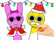 Hra Omalovánky: Sprunki Christmas 