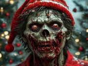 Hra Zombie vánoční skládačka 