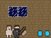 Hra Baby Noob vs Heroman 2 hráč