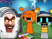 Hra Sprunki Castle Panic Skibidi WC 