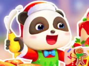 Hra Skládačka: Vánoční kuchař Baby Panda 