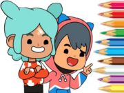 Hra Omalovánky: Toca Boca Friends 