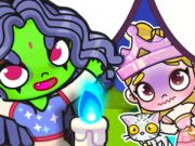 Hra Skládačka skládačky: Elphaba a Glinda 