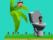 Hra Spinning Skibidi toaleta Flappy Minecraft 