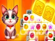 Hra Zápas dlaždice Cat Town Tile 