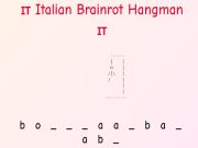 Hra Italský mozek Hangman! 