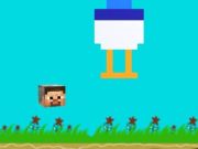 Hra Kuřecí žokej: let v Minecraft