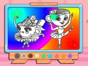 Hra Kniha zbarvení: Ballerina Kapuchino