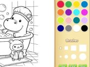 Hra Kniha zbarvení pro děti: Útulné přátelé