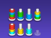 Hra Třídění puzzle - matice a šrouby