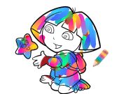 Hra Jungle Girl: Obarvení