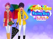 Hra Super Girls: Moje oblečení na deštivý den