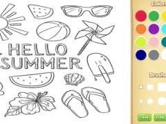 Hra Hello Summer Coloring Book for Kids